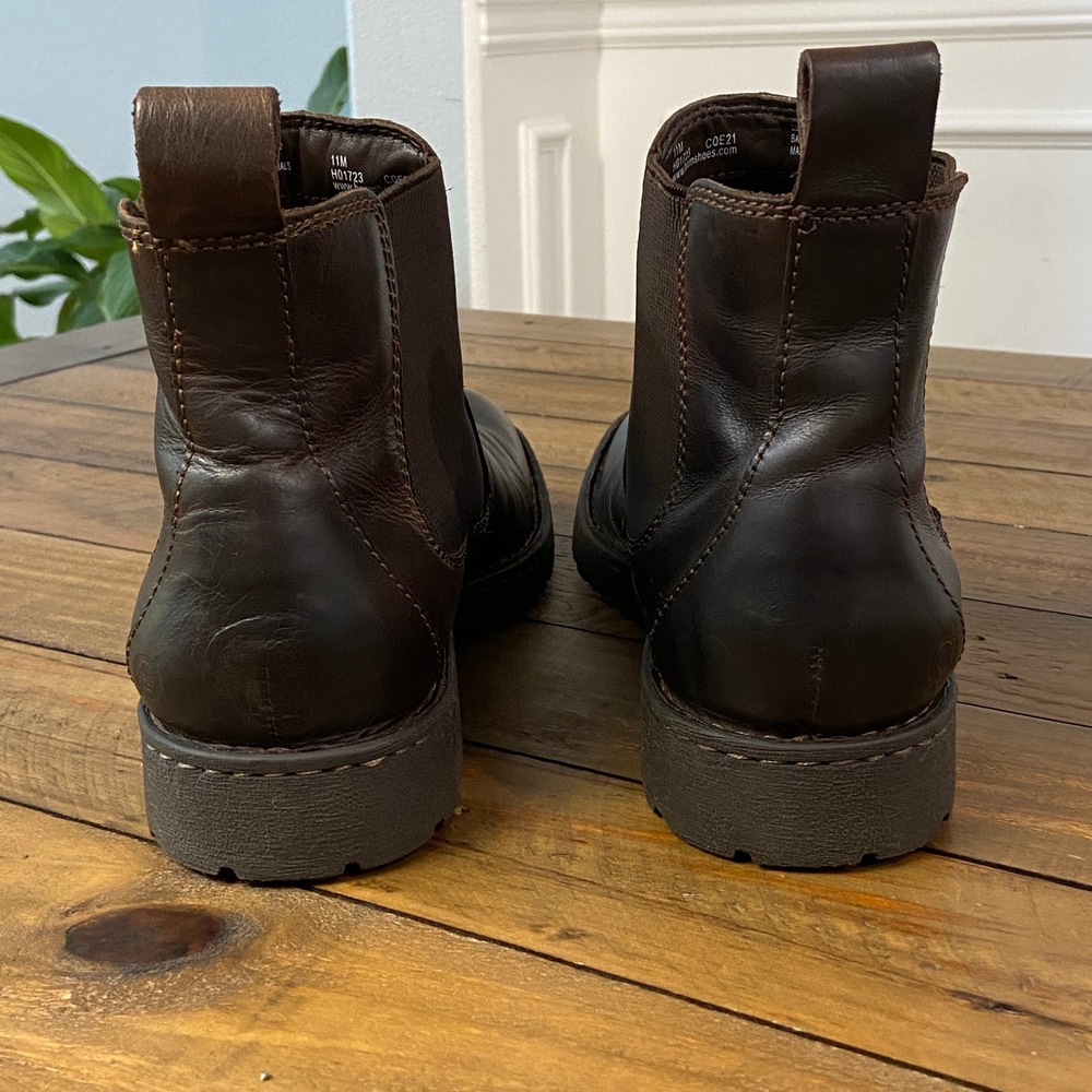 Born Hemlock Men's Leather Chelsea Boots Size 11M Dark Brown Comfort Lug Ankle - Picture 3 of 7